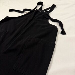 Women's Black Denim Overalls